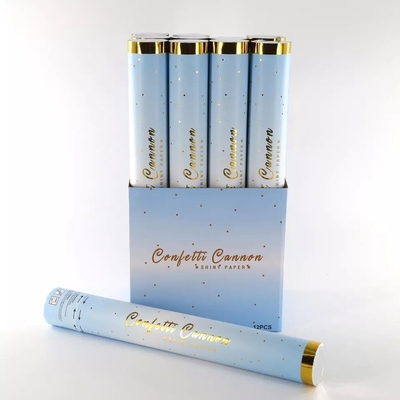 Good price Gender Revel Party Shining Paper Popper Confetti Cannon Hot Foil Stamping Label online
