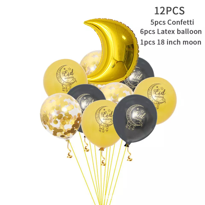 Good price Eid Latex Balloon Set Ramadan Eid Decorations For Party Festival Gathering 12 Inch online