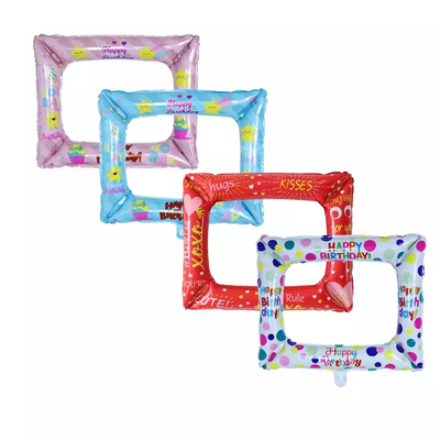 Good price Family Wedding Party Photo Frame Balloons Square Foil Birthday Balloon For Home online