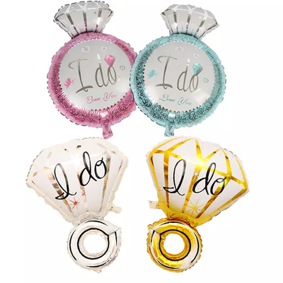 Good price Diamond Ring Shape I DO Aluminum Film Foil Balloons For Wedding Party online