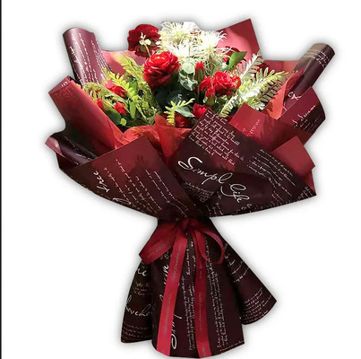 Good price Letter Design Florist Wrapping Paper 58x58 for Gift Packaging online