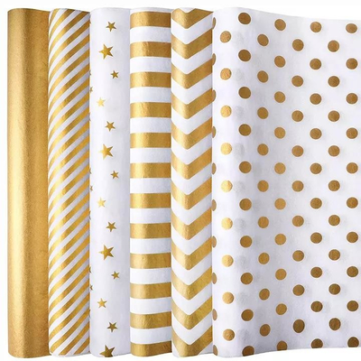 Good price Customized Glitter Gift Wrapping Paper Recyclable OEM / ODM online