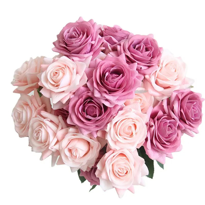 Good price Single Stem Artificial Rose Flowers Valentines Blossom Silk Bridal Wedding Rose Bouquet online