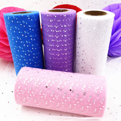 Good price Glitter Pattern Organza Roll Fabric 100Y Length Ideal for Craft Projects online