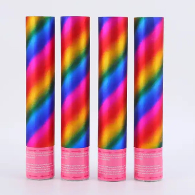 Good price Round Aluminum Foil Flame Retardant Paper Confetti Cannon Metal Boom Manual Party Popper online