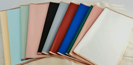 Good price Korean Bouquet Wrapping Paper Flower Pure Color Waterproof Translucent Gold Edge Paper online