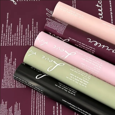 Good price Color Customized Opaque Flower Wrapping Paper Waterproof for Fresh Floral Bouquet online