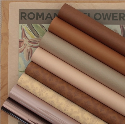 Good price 58CM * 58CM Customized Maillard Series Wrapping Paper for Florist DIY Flower Wrapping online
