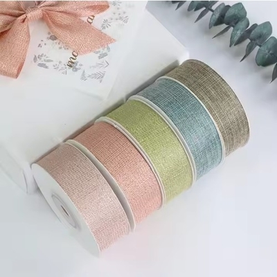 Good price Polyester Gift Packing Ribbon Design Bamboo Joint Double Face Woven Grosgrain for Craft online