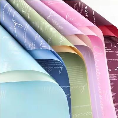 Good price Eco Friendly Luxury Flower Bouquet Soap Wrapping Paper Letters 58*58cm from Korea online