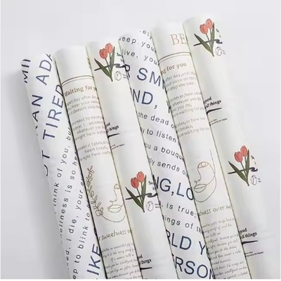 Good price Ins Style Tulip Wrapping Paper for Flower Bouquet 58*58cm 50g Gift Packaging online