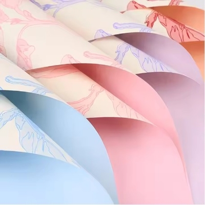 Good price Valentine's Day Printing Special-shaped Flower Wrapping Paper 50g Mixed Pulp Waterproof online