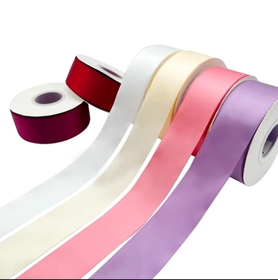 Good price E-magic Custom Double Faced Satin Ribbon Roll in 196 Colors for Customer Customization online