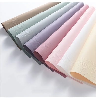 Good price Customized 53*53 CM Colorful 3D Printed Rose Flower Wrapping Paper for Fresh Flower online