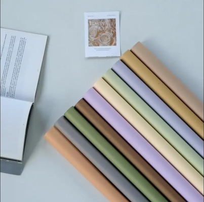 Good price 2024 Korean Matte Waterproof Solid Color Paper Flower Wrapping Paper Bouquet Packaging Florist Supplies Wholesale online