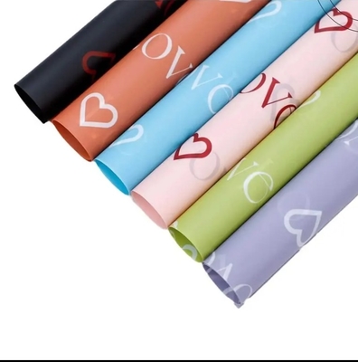 Good price 2024 Shinewrap Factory New Design Forever Love Wrapping Paper Waterproof Florist Bouquet Packing Paper For Fresh Flower online