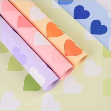 Good price Waterproof Rose Bouquet Wrapping Paper in Neon Love Colors DIY Craft Material online