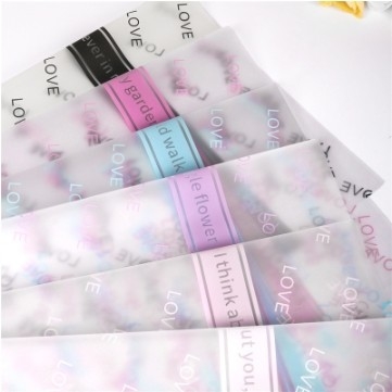 Good price Valentine's Day Confession Matte Letter Flower Wrapping Paper for Bouquet Gift Packaging Materials online