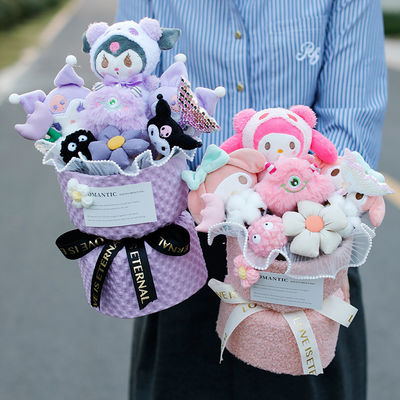 Good price Plush Variety Kuromi Cinnamon Dog Doll Bouquet for Mother's Day and Teacher's Day online