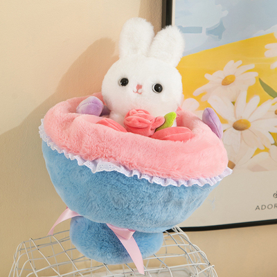 Good price Magic Bunny Flower Bouquet - Valentine's Plush Gift for Her 20x30cm plush rabbit online