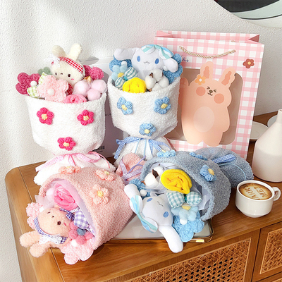 Good price Mother's Day gifts Valentine's Day plush rabbit finished doll bouquets for girlfriends or muses as birthday gifts online