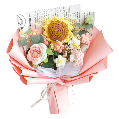 Good price Handcrafted Sunflower and Rose Bouquet Perfect for Mother's Day or Valentine's Day Gifts online