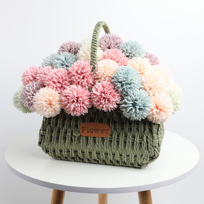 Good price PVC Artificial Chrysanthemum Ball Fake Flower Bouquet in Vibrant Multiple Colors online