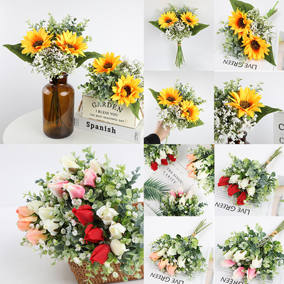 Good price Artificial hand-held bouquets, artificial plants, and fake flower bouquets online