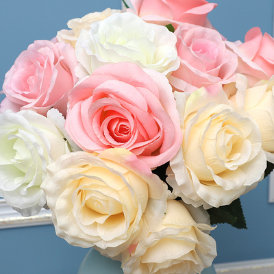 Good price Artificial rose bouquets, silk flowers, plastic flowers and artificial flowers online