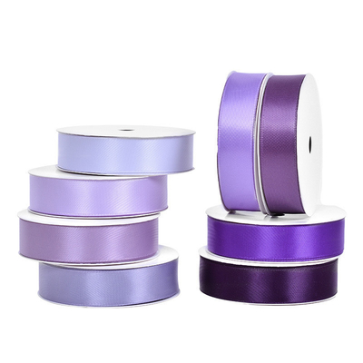 Good price Fairy Purple Ribbon Baking Packaging DIY Handmade Hair Accessories Color Ribbon Bouquet Binding Decorative Packaging Material Color Ding Belt online