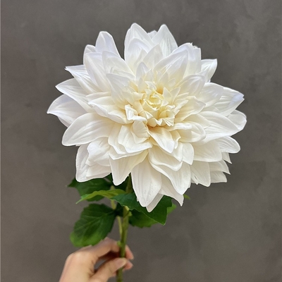 Good price Home simulation dahlia indoor dining table decoration, artificial flower wedding scene photography props online