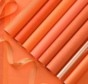 Good price Orange Halloween flower wrapping paper online