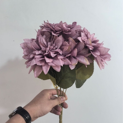 Good price Dahlia silk flower shooting props, wedding hall table decoration online