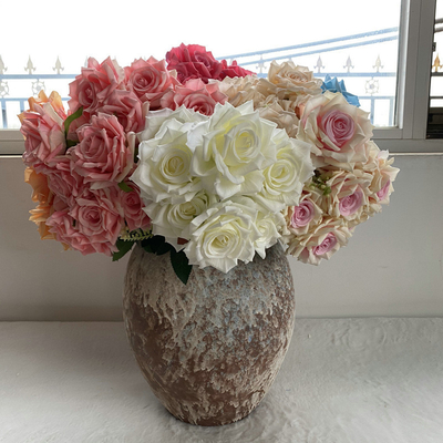 Good price Artificial rose, fake flower photo props, wedding home decoration online