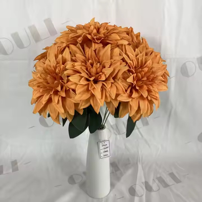 Good price Wholesale Artificial Wedding Decoration Silk 7 Heads Dahlia Bouquets Flower online