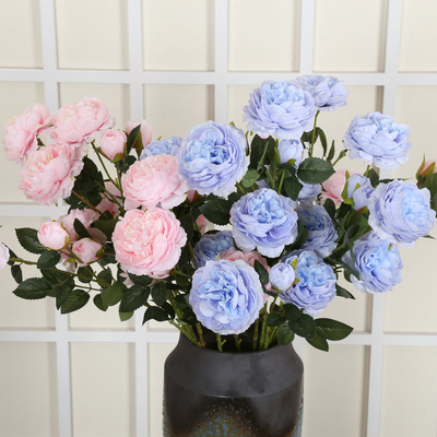 Good price The hotel living room is decorated with flower arrangements featuring artificial peonies online