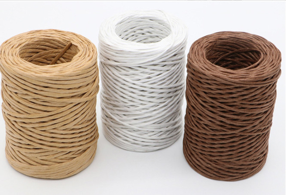 Good price 50 meter paper vine bouquet with iron wire, tied with vine, woven with iron wire, thin paper rope, thin paper vine, fresh flower packaging material online