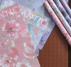 Good price High end Sicilian oil painting style flower wrapping paper online