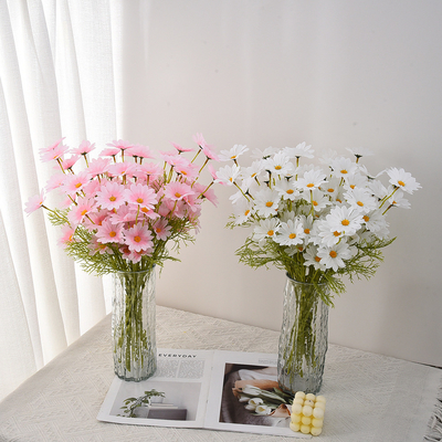 Good price Chamomile, daisies, artificial flowers, living room ornaments, home decoration, photography props, wedding bouquets, artificial flowers online