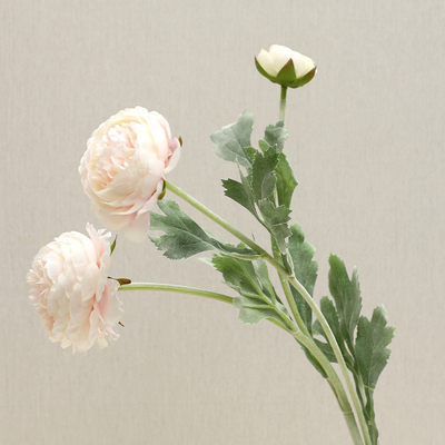 Good price High-end ins Nordic style flocking 3-head thousand-shaped lotus artificial flower home living room decoration artificial flower wholesale online