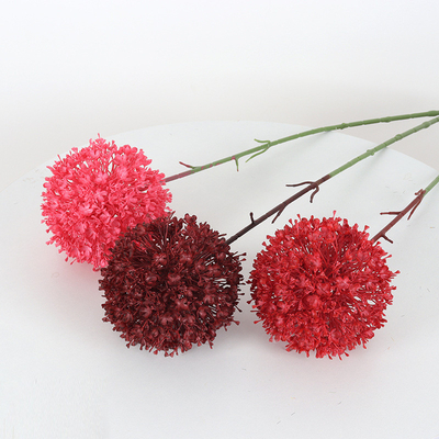 Good price Customized single scallion ball plastic flower wedding simulation flower wedding hall road guide flower arrangement decoration fake flower online