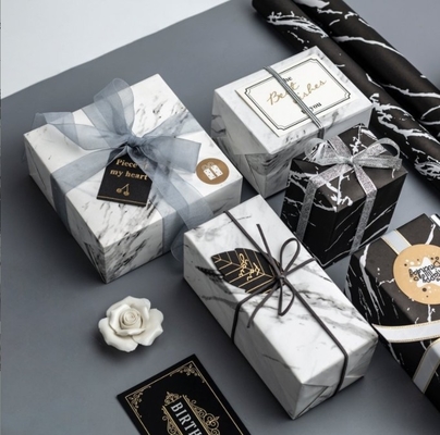Good price Black marble-patterned flower wrapping paper packaging material, flower shop supplies flower wrapping paper gift wrapping paper fruit wrapping paper online