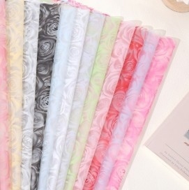Good price Rose Beauty Waterproof Floral Flower Packaging Paper Florist Wrapping Paper online