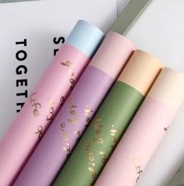 Good price Krio English Waterproof Floral Flower Packaging Paper online