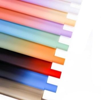 Good price Fashionable 57*57cm Waterproof Gradual Color Floral Flower Packaging Paper for Packaging Needs online