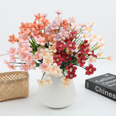Good price Simulated flower daisy home decoration, spring grass orchid wedding, outdoor flower arrangement decoration, artificial plastic fake flower online