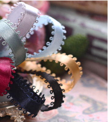 Good price Wedding Shiny Polyester Ribbon Korean Imported Double Ear Edge Woven Bow for Clothing and Gift Wrapping online