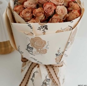 Good price Dreamy Rose Waterproof Floral Flower Packaging Paper online