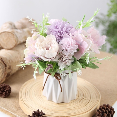 Good price Rose artificial flower wedding silk flower photography home decoration Nordic ins wedding bouquet online