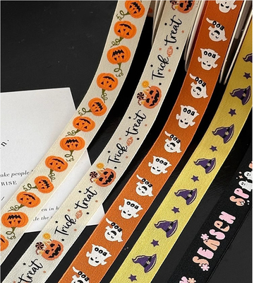 Good price Festival Essential 1.6cm Printed Ribbon Flower Bouquet Strap for DIY Floral Packaging Material online